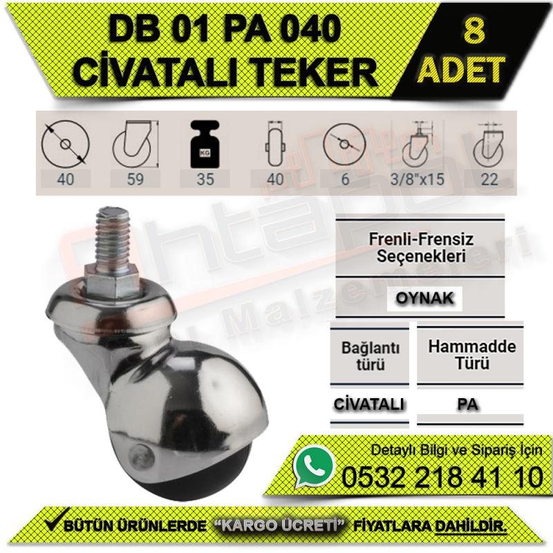 DB 01 PA 040 CİVATALI TEKER (8 ADET)